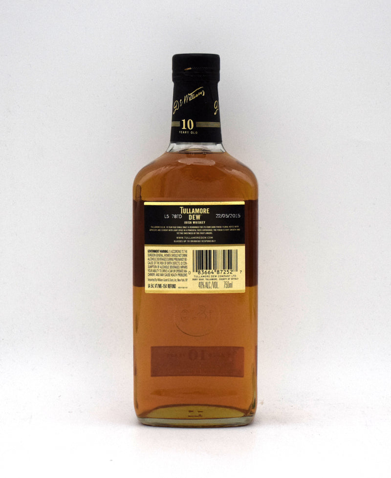 Tullamore Dew 10 Year 'Four Cask Finish' Single Malt Irish Whiskey