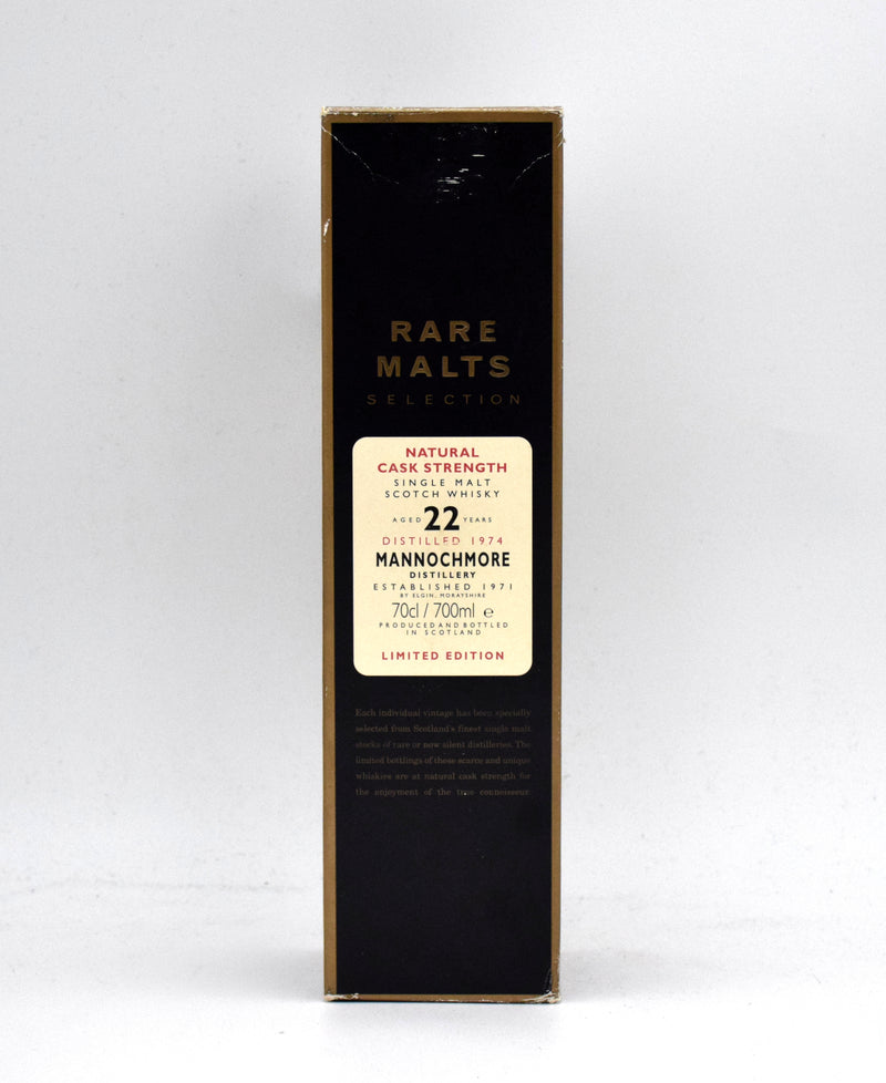 Mannochmore 'Rare Malts' 22 Year Single Malt Scotch Whisky (1974 Release)