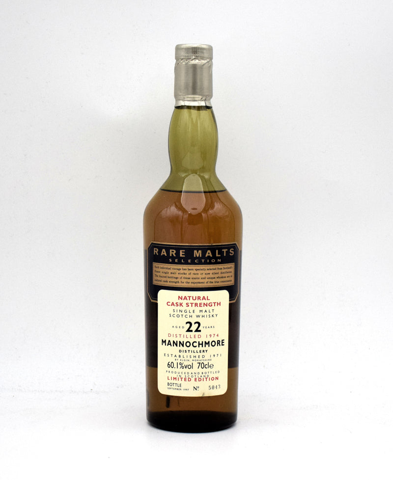 Mannochmore 'Rare Malts' 22 Year Single Malt Scotch Whisky (1974 Release)