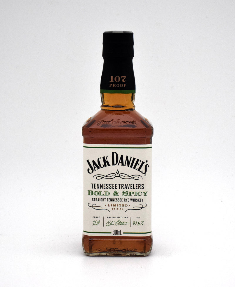 Jack Daniel's Tennessee Travelers 'Bold & Spicy' Straight Rye Whiskey (500ML)