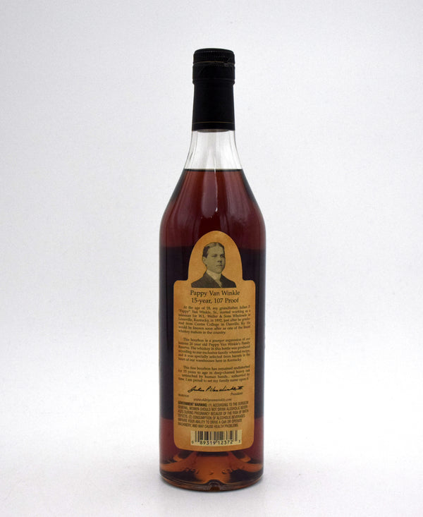 Pappy Van Winkle 15 Year Old Bourbon (2011 Release)