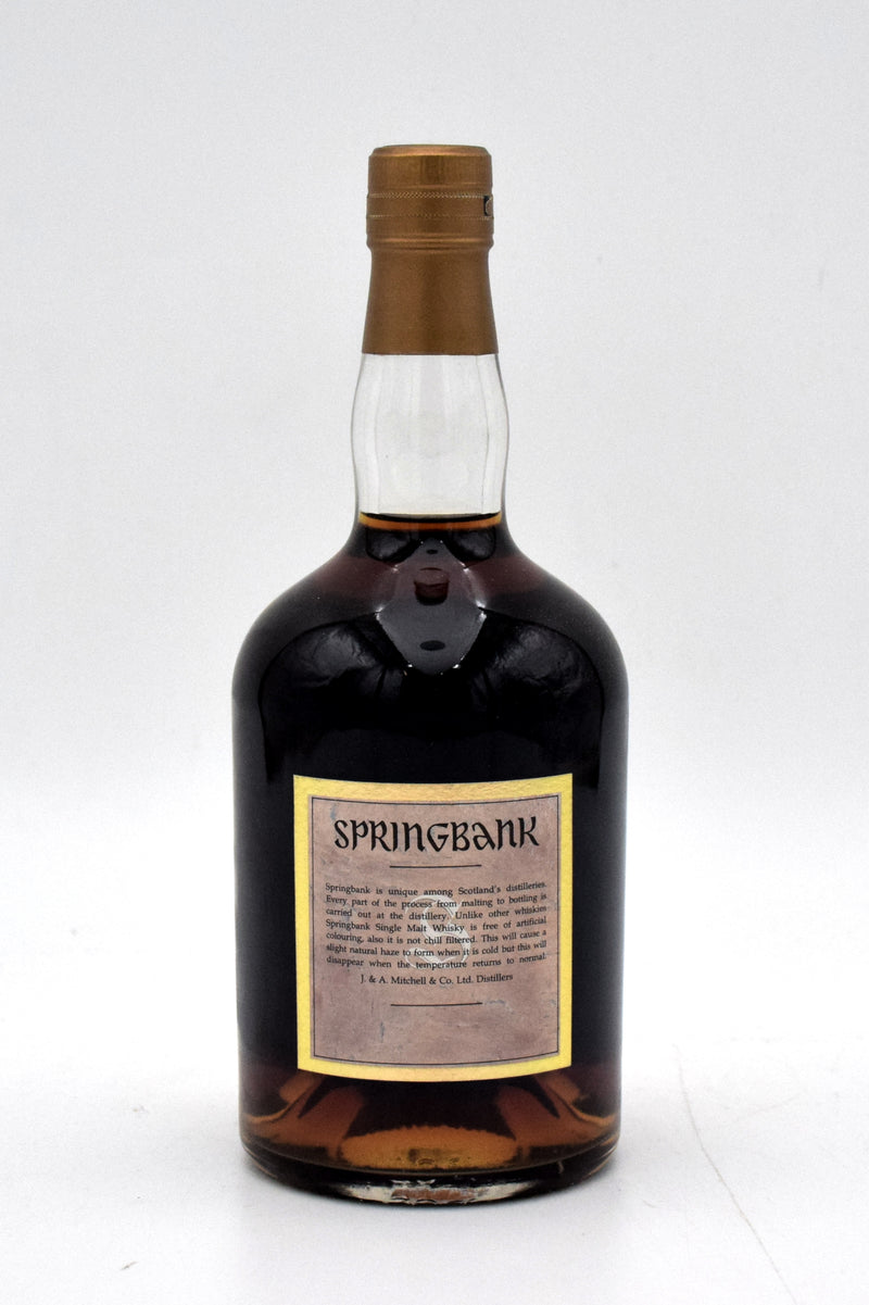 Springbank 30 Year Old Campbeltown Single Malt Scotch