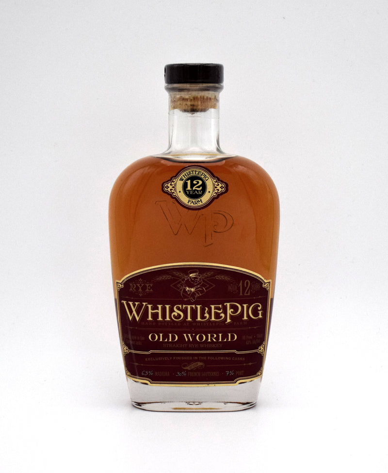 WhistlePig 12 Year Old World Rye Whiskey (Older Bottling)