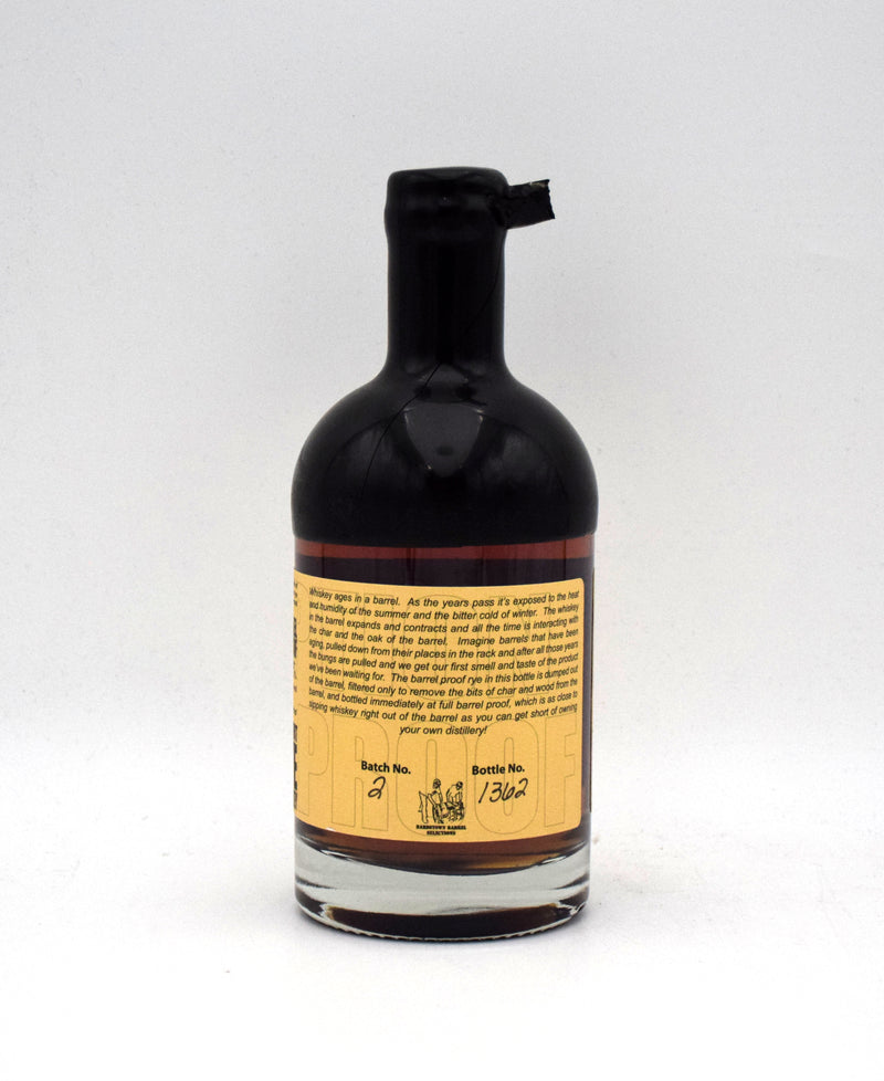 Redemption Barrel Proof Straight Rye Whiskey (Batch 2)