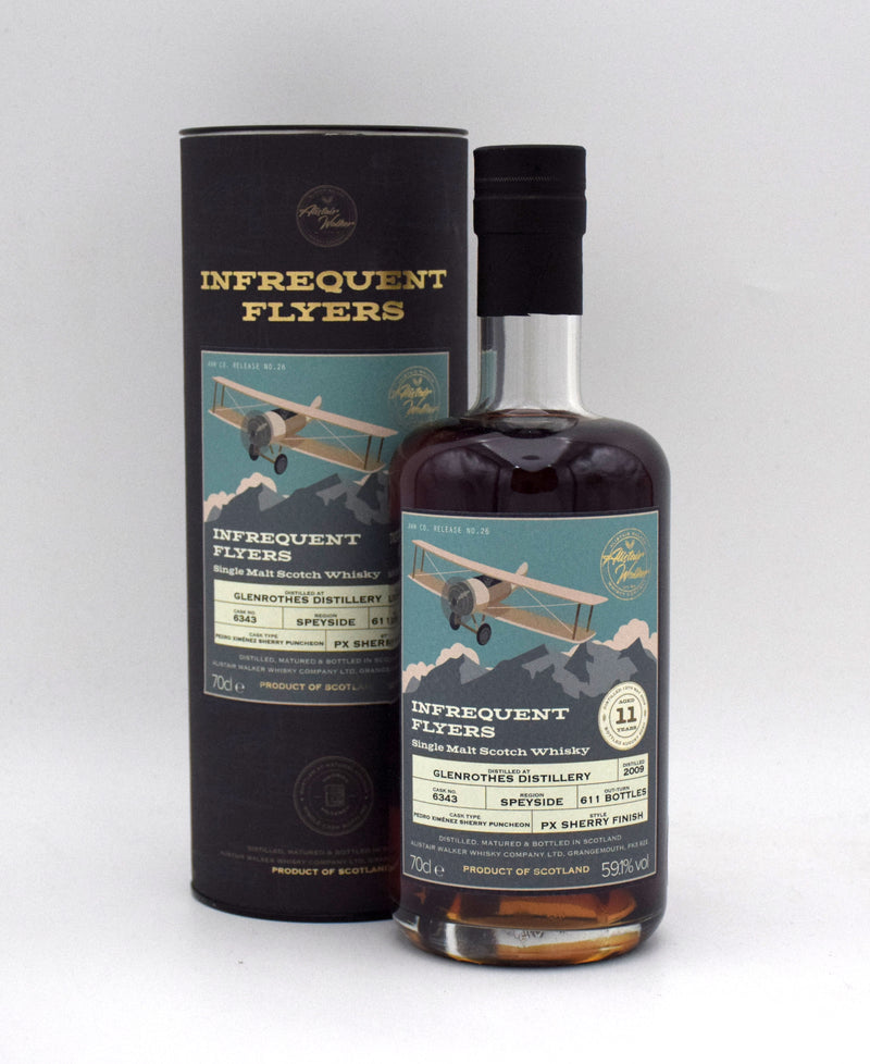 Alistair Walker Infrequent Flyers Glenrothes 11 Year Single Malt Scotch Whisky (2009 Release)