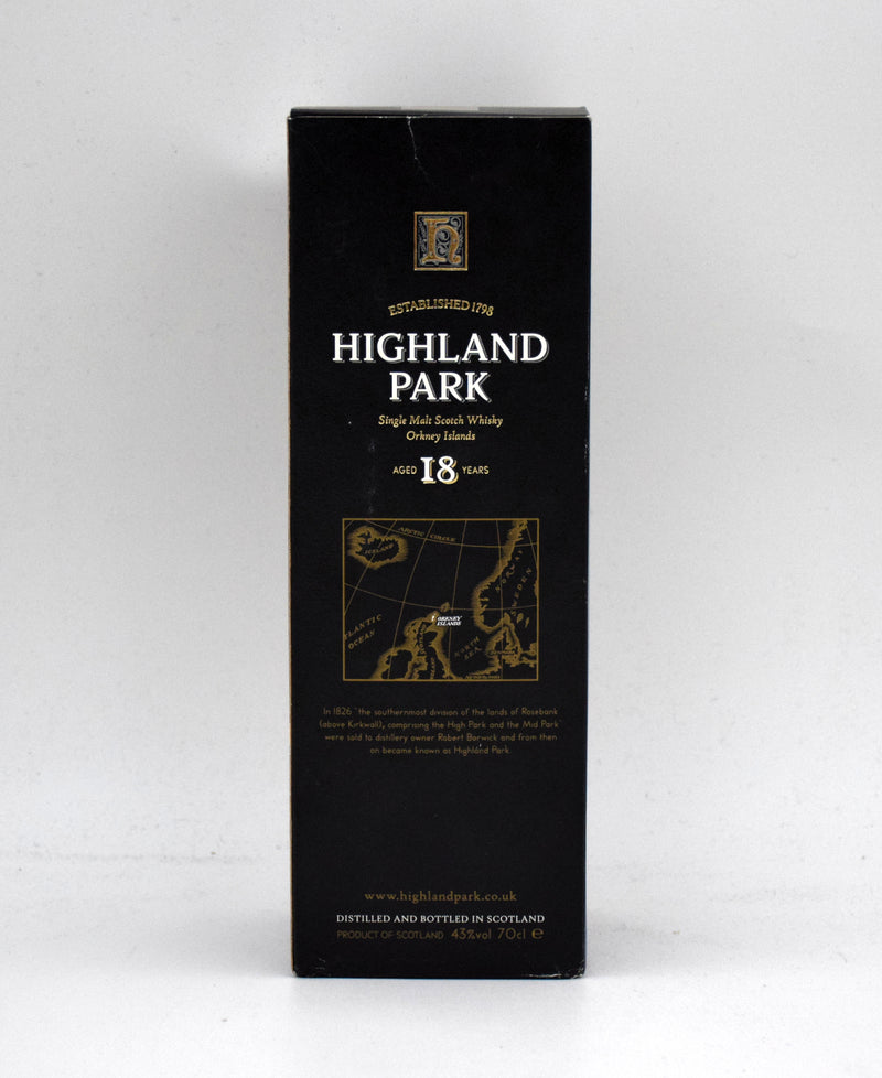 Highland Park 18 Year Scotch Whisky (1990's Release)