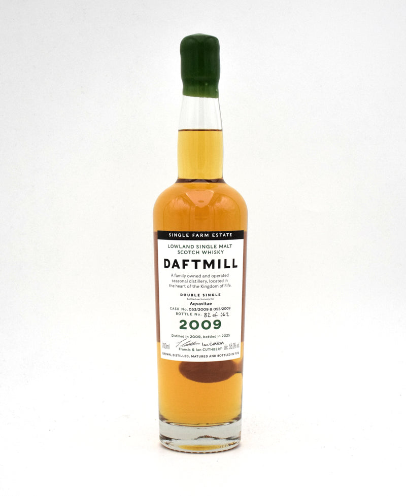 Daftmill Single Farm Estate 'Double Single' Single Malt Scotch (2009 Release, Bottled Exclusively for Aqvavitae)