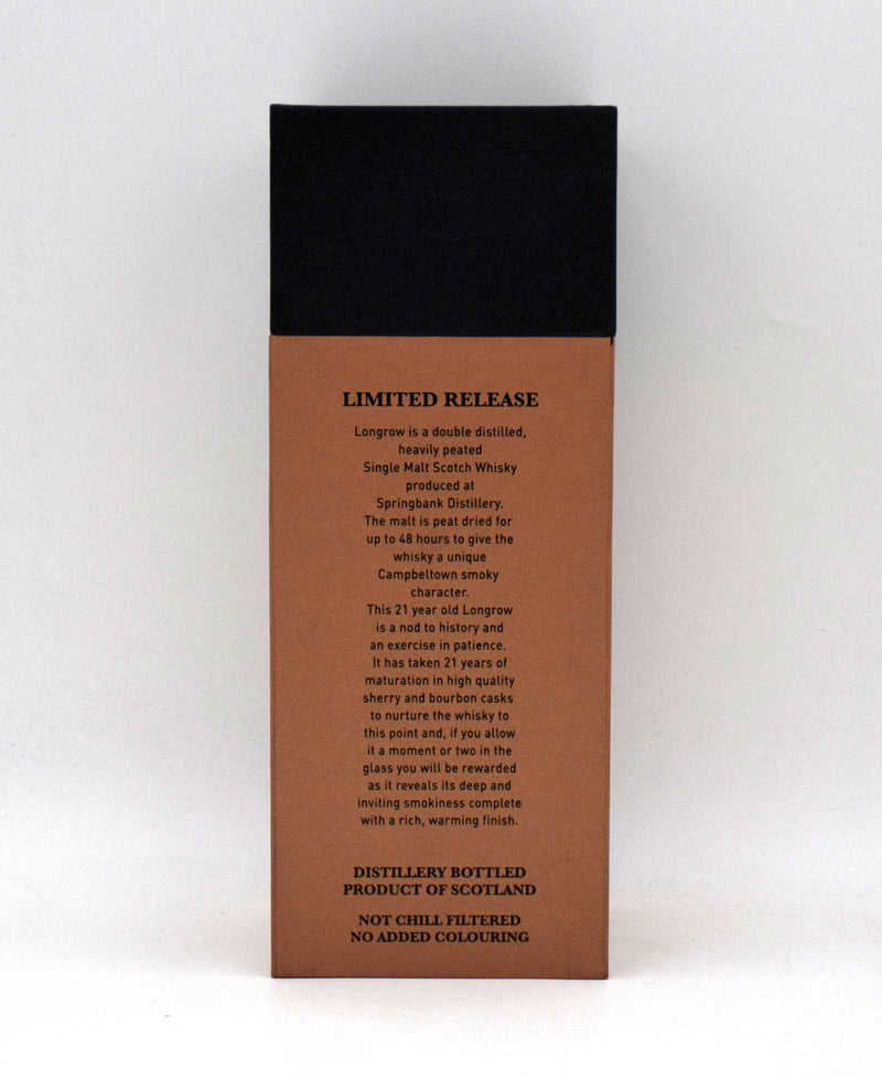 Longrow 21 Year Old Peated Single Malt Scotch Whisky
