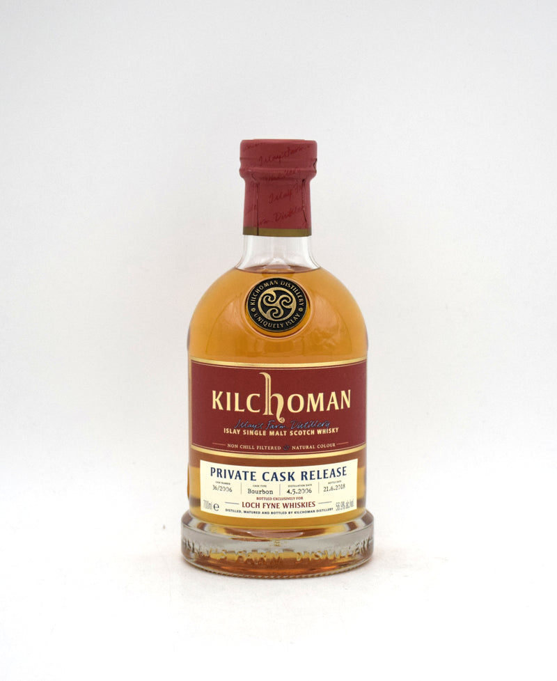 Kilchoman 'Private Single Cask for Loch Fyne Whiskies' Single Malt Scotch (2006 Release)