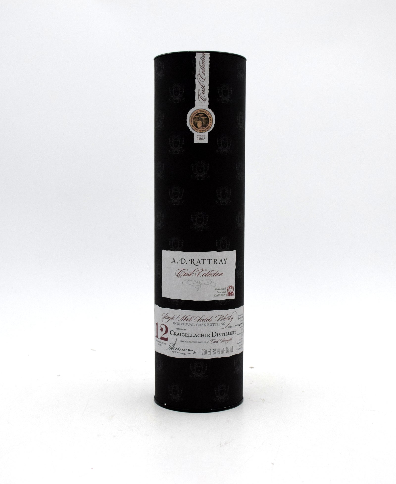 DeliciousTaylormade The RAD ハカランダCask46 A.D. Rattray 'Cask Collection: Craigellachie' 12 Year Single Malt