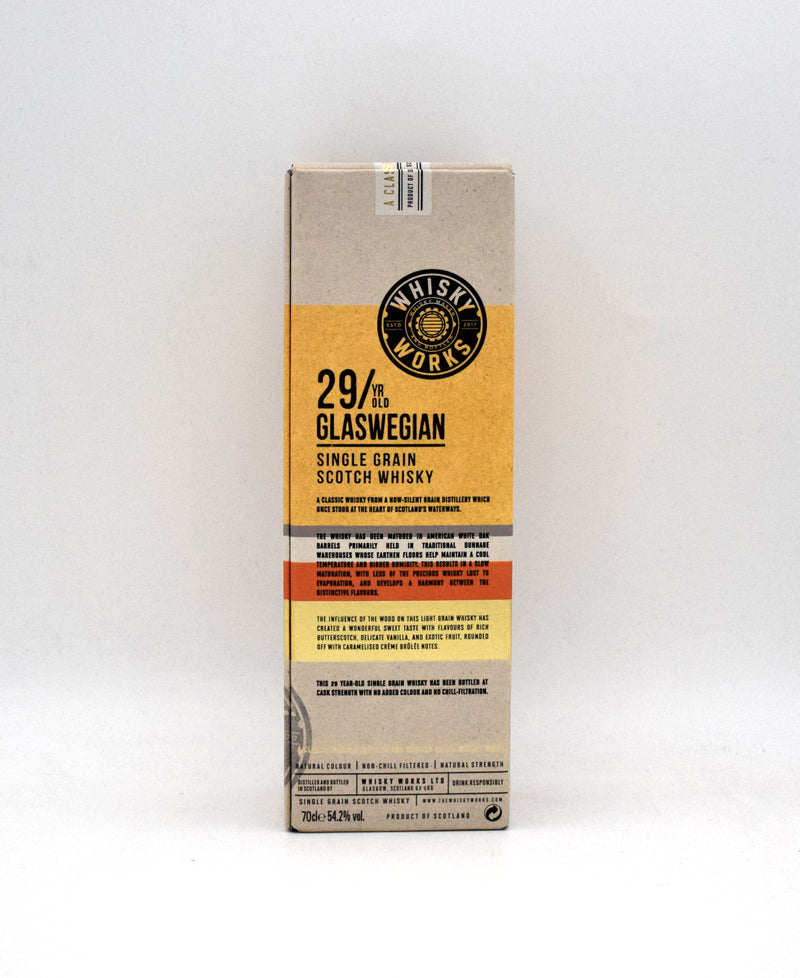 Whisky Works 'Glaswegian' 29 Year Single Grain Scotch