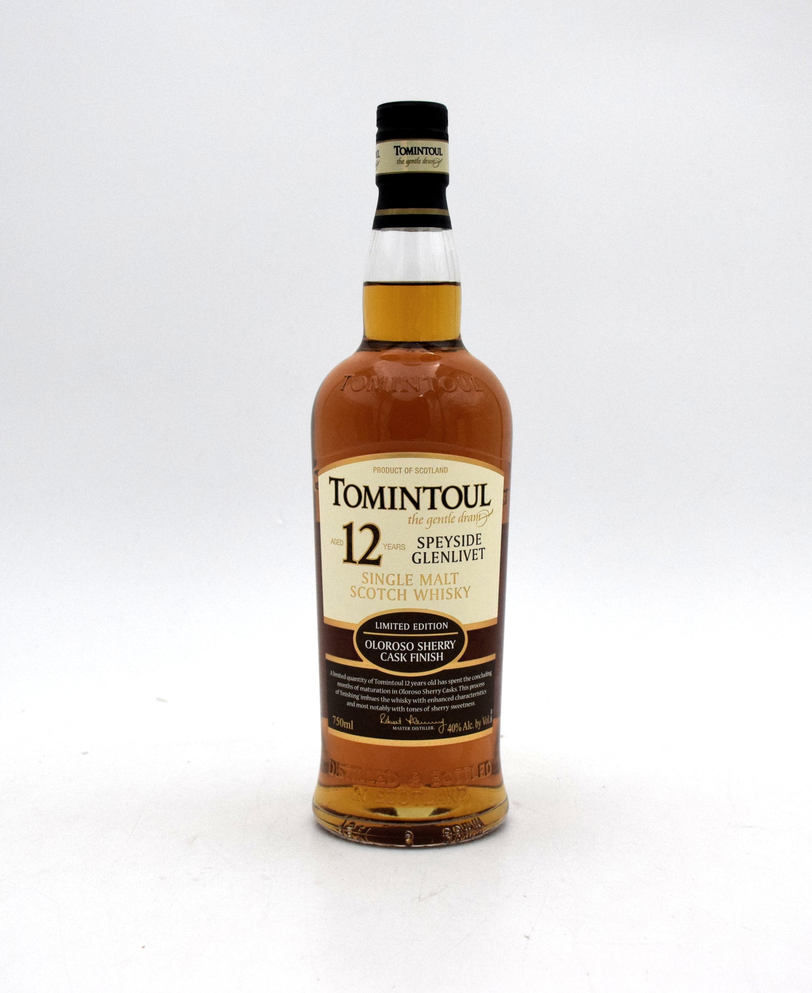 Tomintoul Oloroso Sherry Cask Finish 12 Year Old Single Malt