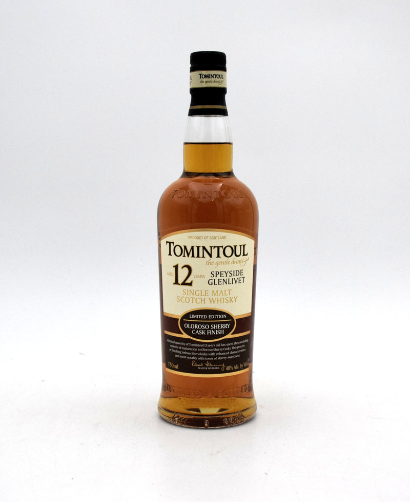 Tomintoul Oloroso Sherry Cask Finish 12 Year Old Single Malt