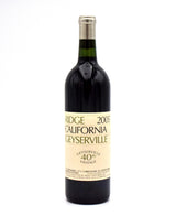 2005 Ridge Vineyards Geyserville