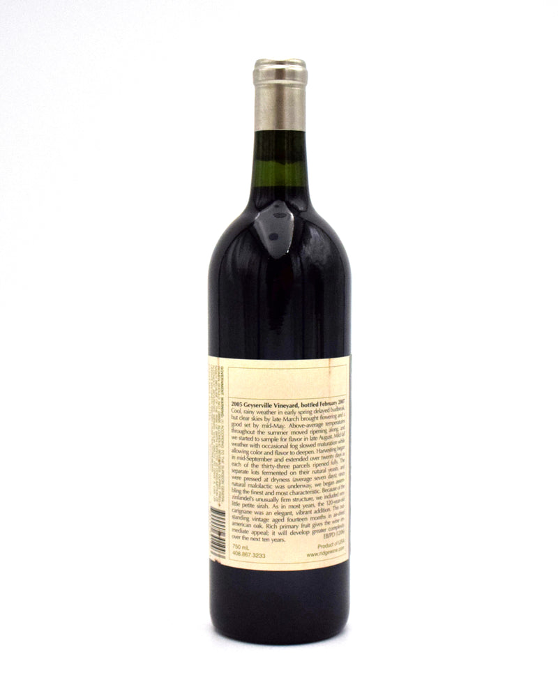2005 Ridge Vineyards Geyserville