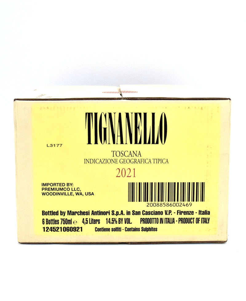 2021 Marchesi Antinori Tignanello Toscana IGT (Case of 6 Bottles)