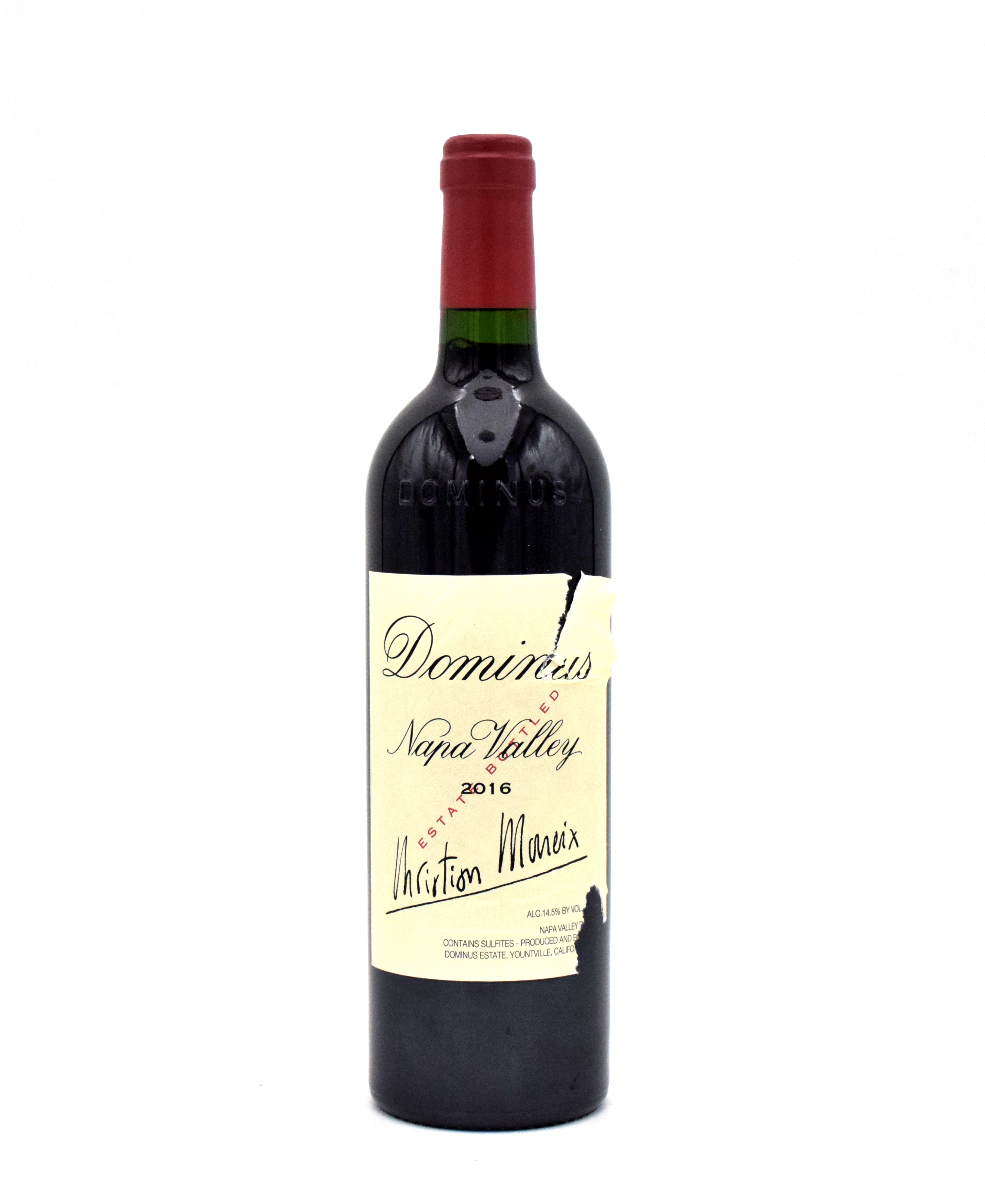 Dominus Rear Label 2016 Dominus Estate Christian Moueix (Torn Label) – FineLiquors