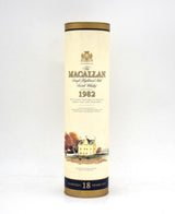 Macallan 18 Year Sherry Oak Scotch Whisky (Distilled in 1982)