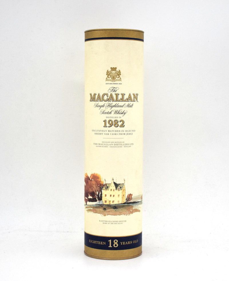 Macallan 18 Year Sherry Oak Scotch Whisky (Distilled in 1982)