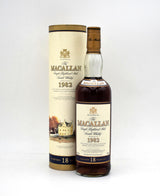 Macallan 18 Year Sherry Oak Scotch Whisky (Distilled in 1982)