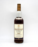 Macallan 18 Year Sherry Oak Scotch Whisky (Distilled in 1982)