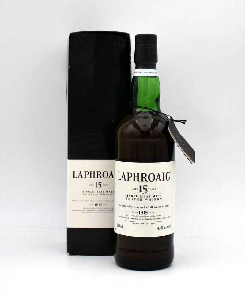 Laphroaig 15 Year Old Scotch Whisky (Pre-Royal Warrant)