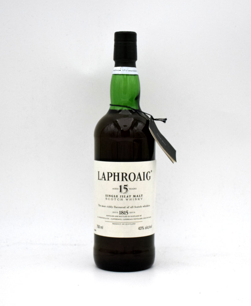 Laphroaig 15 Year Old Scotch Whisky (Pre-Royal Warrant)