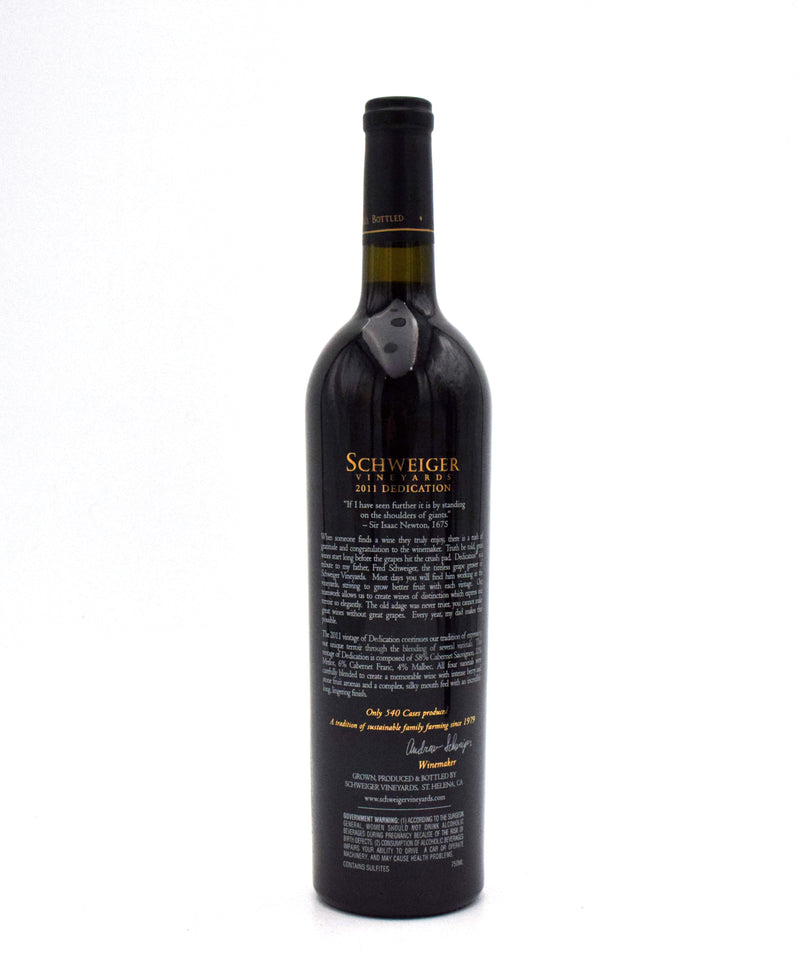 2011 Schweiger Dedication