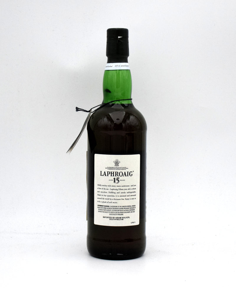 Laphroaig 15 Year Old Scotch Whisky (Pre-Royal Warrant)
