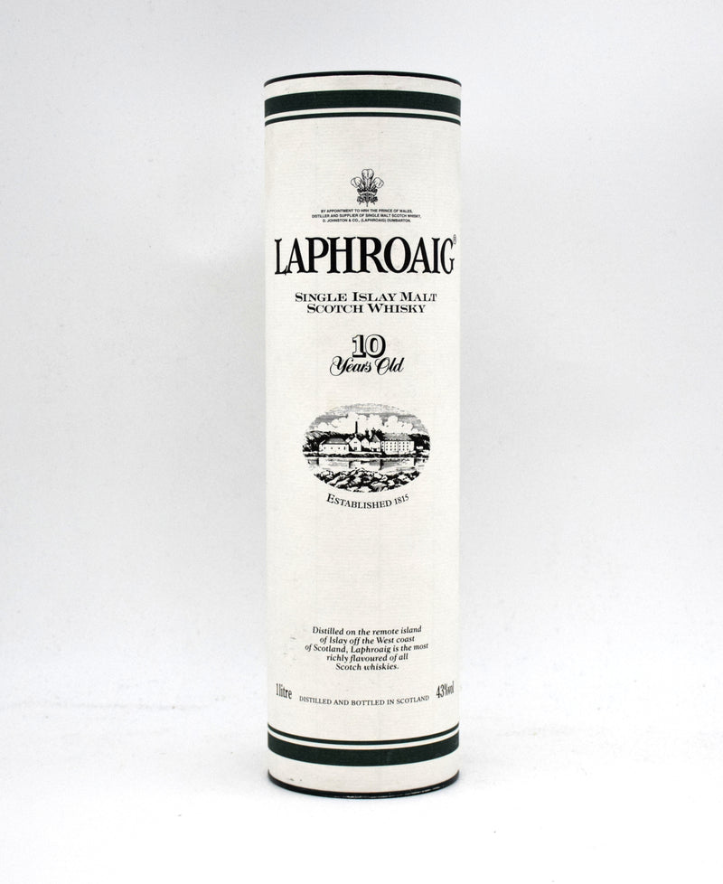 Laphroaig 10 Year Old Scotch Whisky (1990's Bottling, 1L)