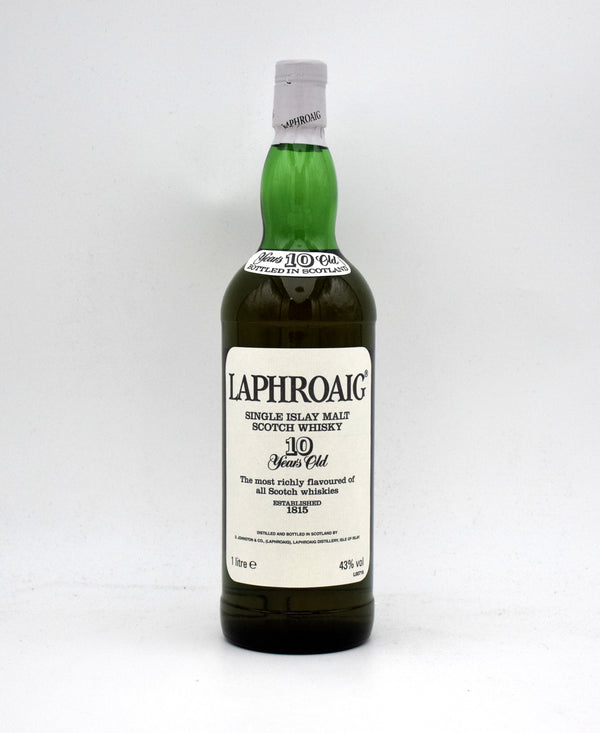 Laphroaig 10 Year Old Scotch Whisky (1990's Bottling, 1L)