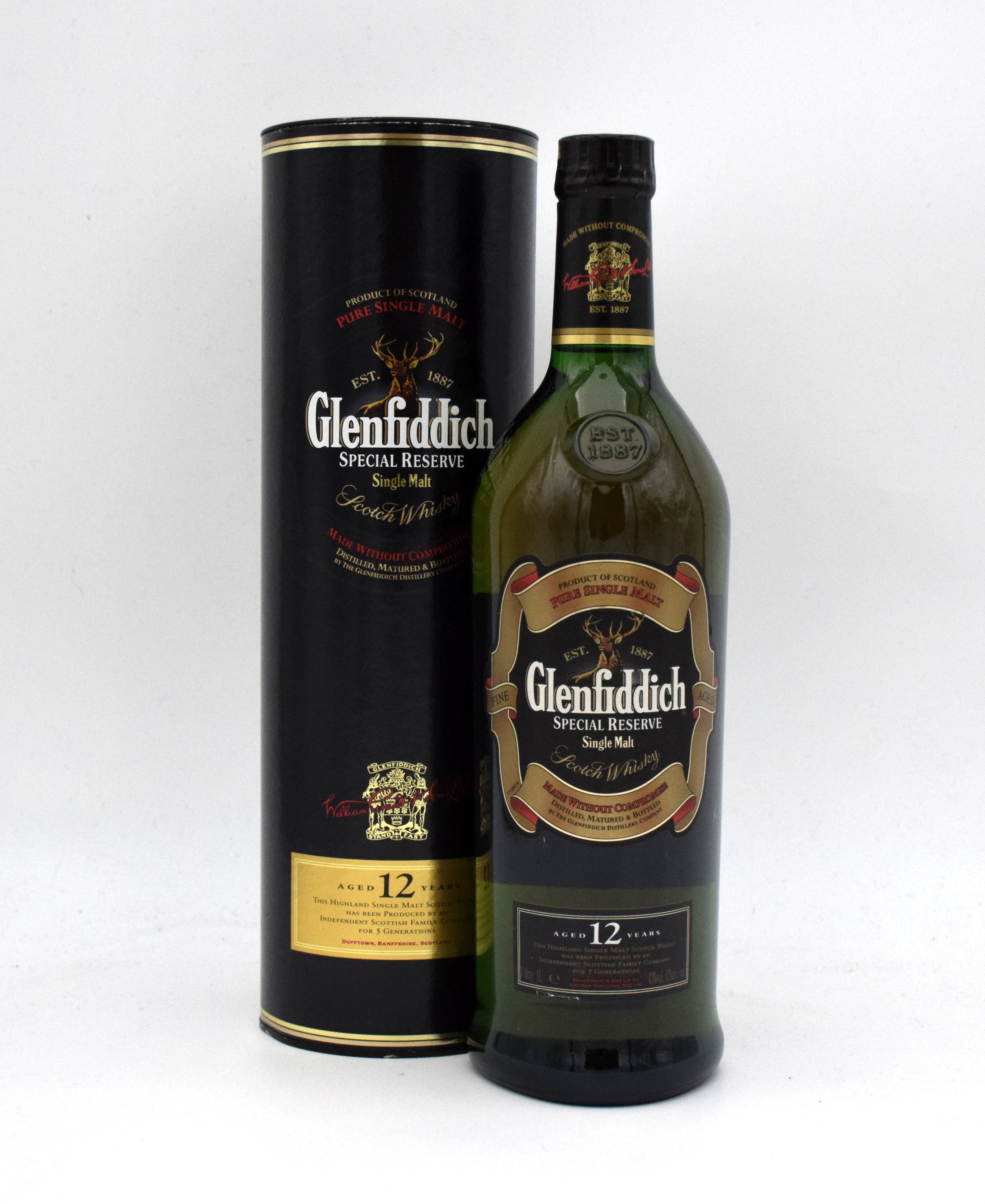 Glenfiddich Special Reserve 12 Year Old Pure Single Malt Scotch 1L Glenfiddich Special Reserve 12 Year Old Pure Single Malt Scotch 1L