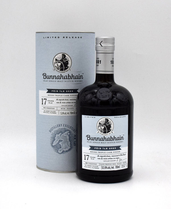 Bunnahabhain Feis Ile 17 Year 'Mòine Triple Cask' Single Malt Scotch (2023 Release)