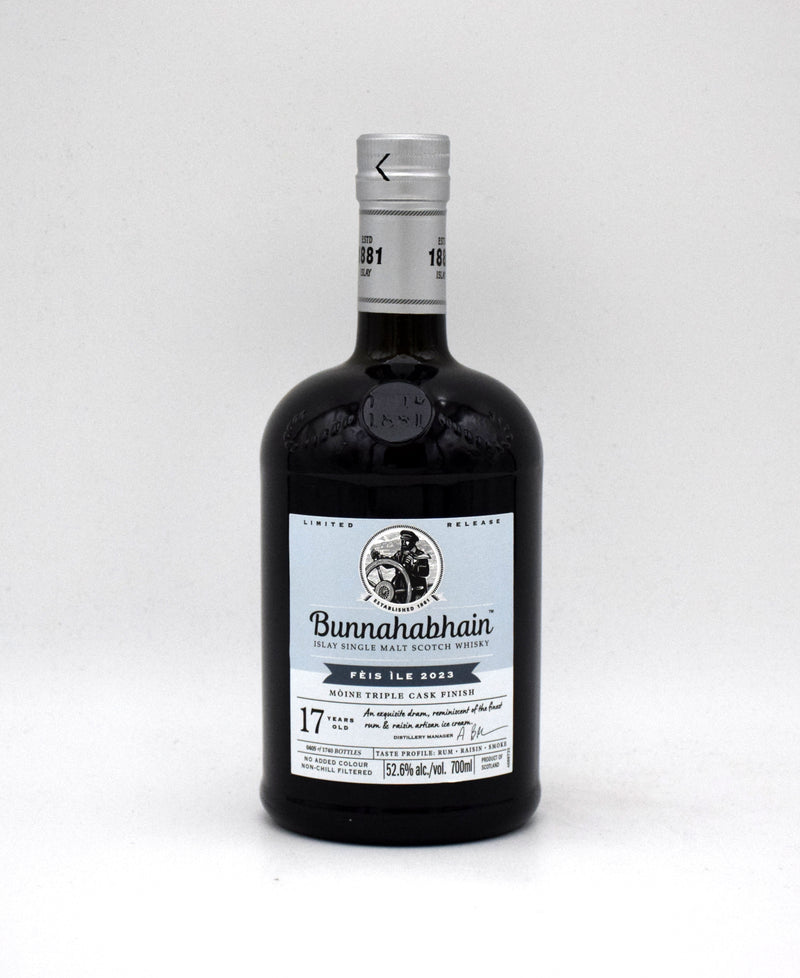 Bunnahabhain Feis Ile 17 Year 'Mòine Triple Cask' Single Malt Scotch (2023 Release)