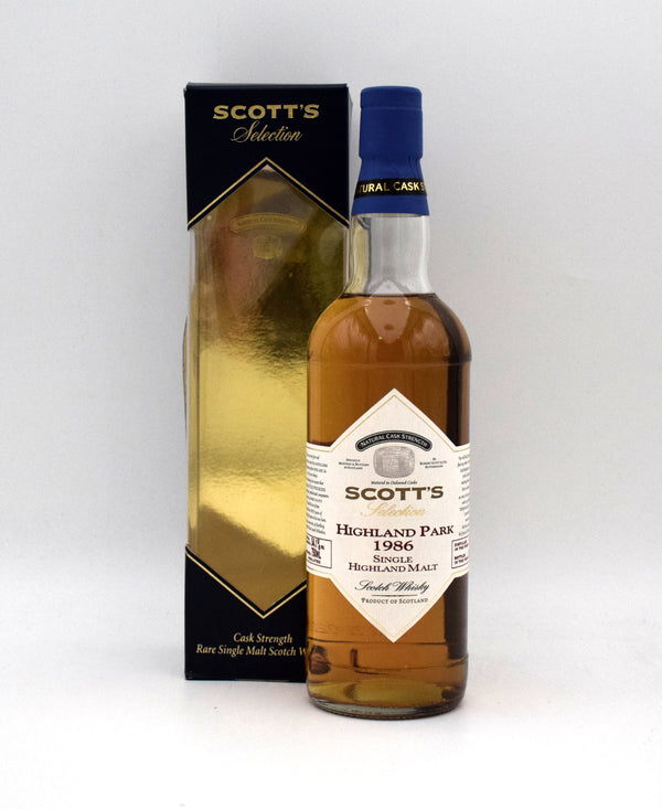 Scott's Selection 'Highland Park' Single Malt Scotch (1986 Release)