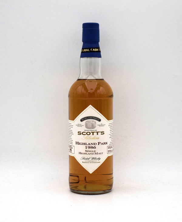 Scott's Selection 'Highland Park' Single Malt Scotch (1986 Release)