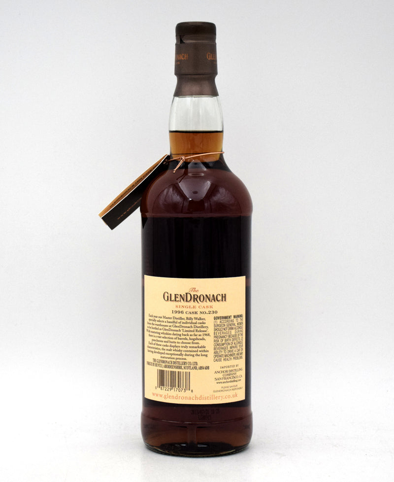 Glendronach 17 Year Oloroso Sherry Butt Single Malt Scotch Whisky (1996 Release)