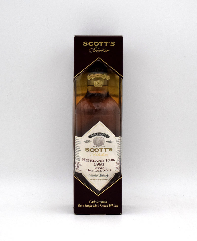Scott's Selection 'Highland Park' Single Malt Scotch (1981 Release)