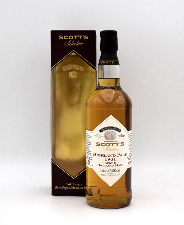 Scott's Selection 'Highland Park' Single Malt Scotch (1981 Release)
