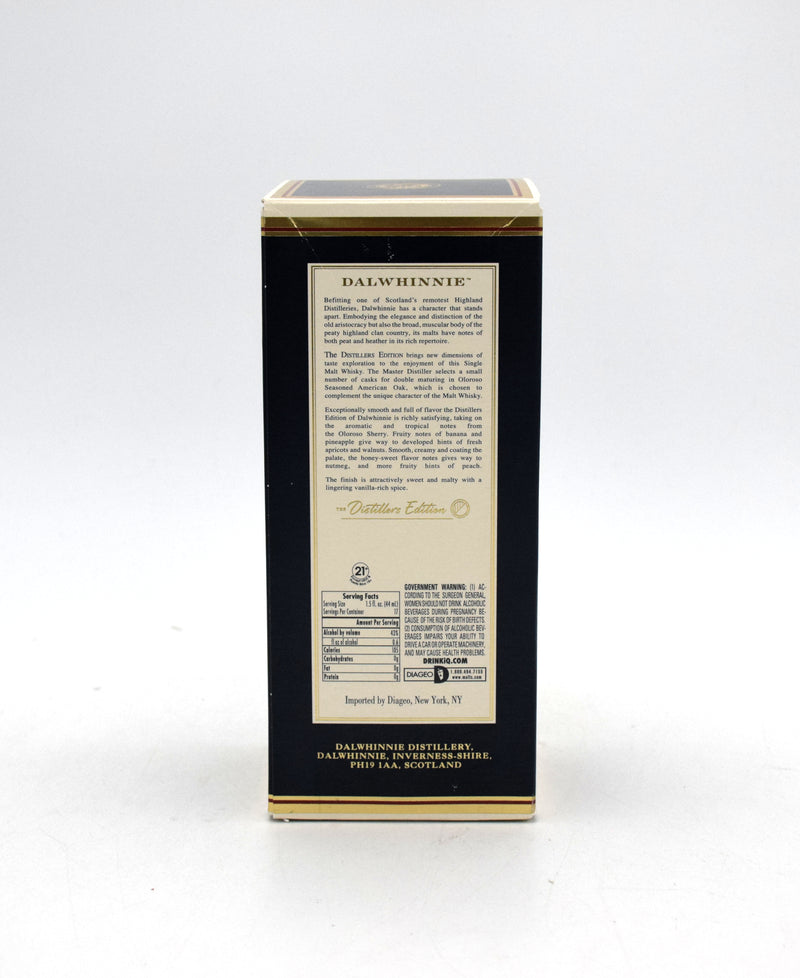 Dalwhinnie Distillers Edition Double Matured Oloroso Sherry Cask