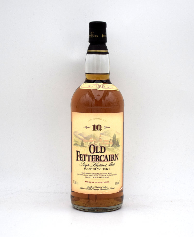 Old Fettercairn 10 Year Single Malt Scotch (1990's Bottling, 1L)