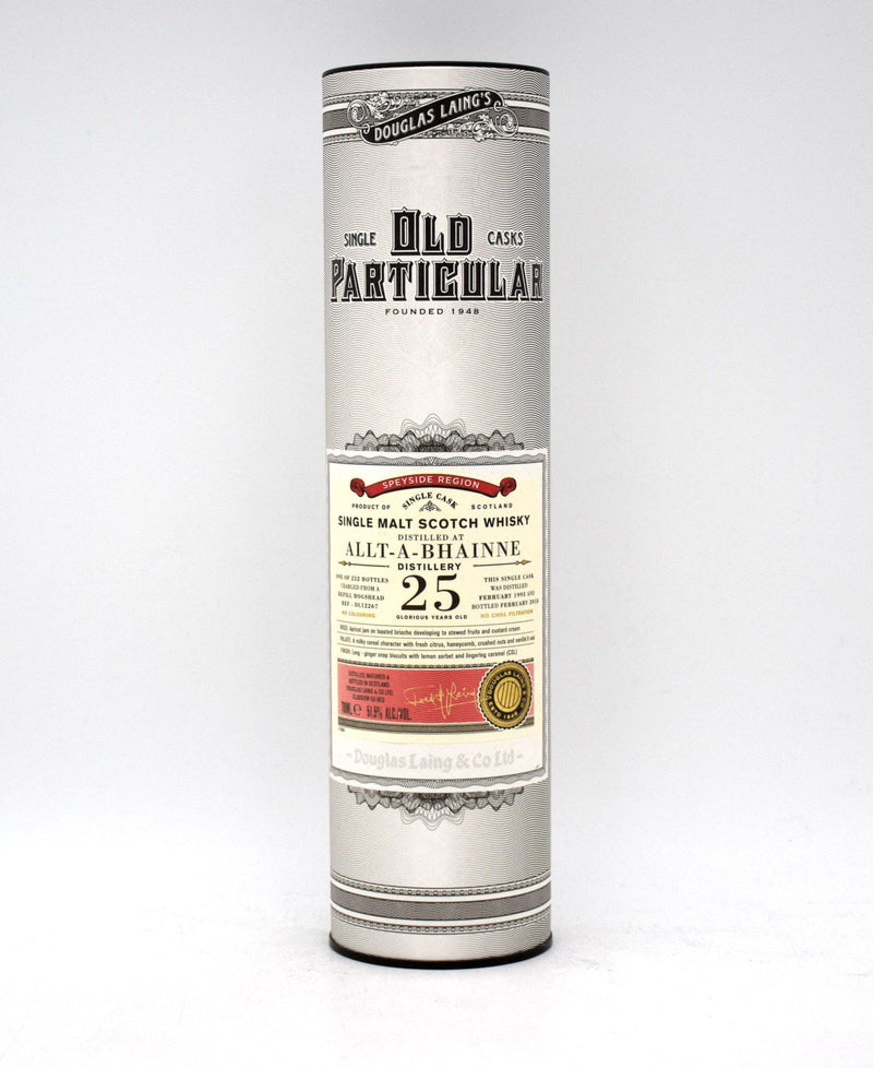 Old Particular 'Allt-A-Bhainne' 25 Year Single Malt Scotch (1993 Release)