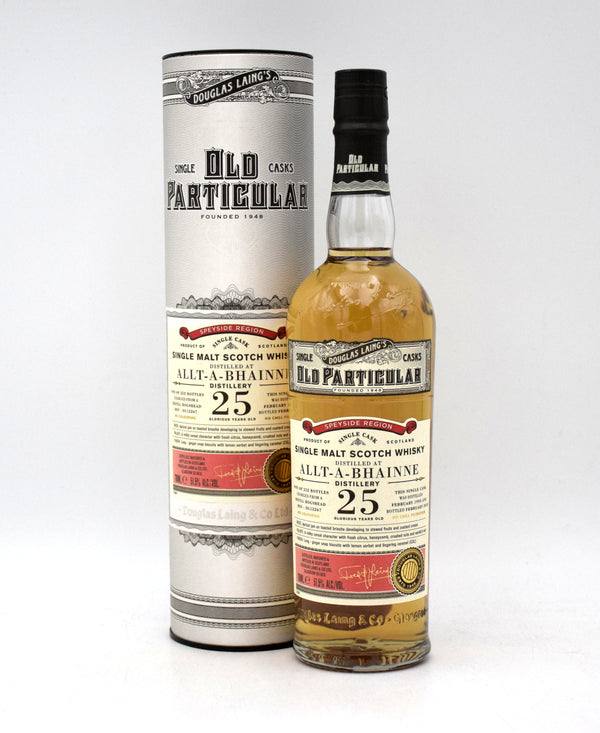 Old Particular 'Allt-A-Bhainne' 25 Year Single Malt Scotch (1993 Release)