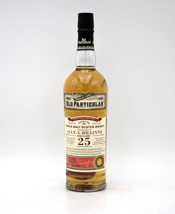 Old Particular 'Allt-A-Bhainne' 25 Year Single Malt Scotch (1993 Release)