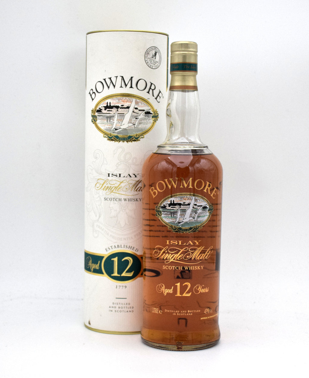 Bowmore 12 Year Old Islay Single Malt Scotch (1990's