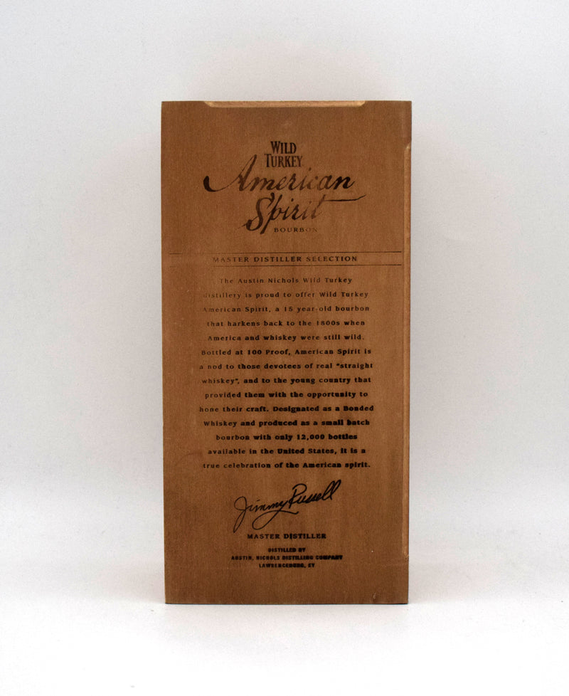 Wild Turkey American Spirit 15 Year Kentucky Bourbon