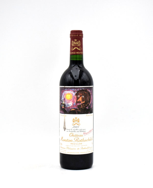 1998 Chateau Mouton Rothschild (Stained Label)