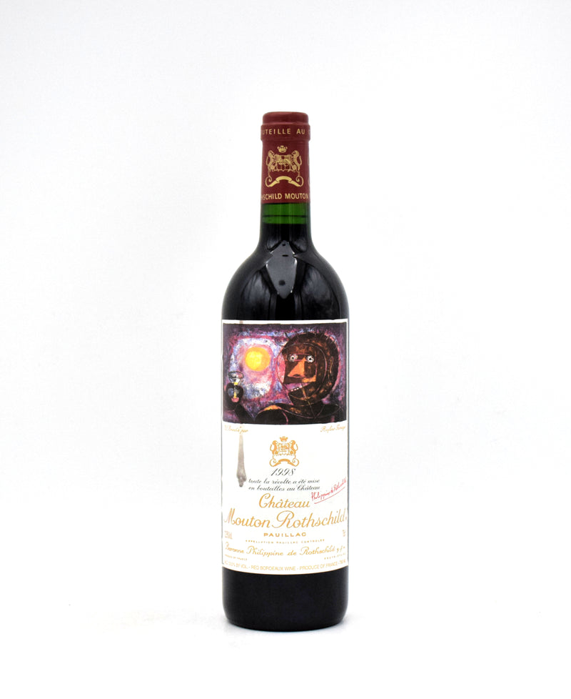 1998 Chateau Mouton Rothschild (Stained Label)