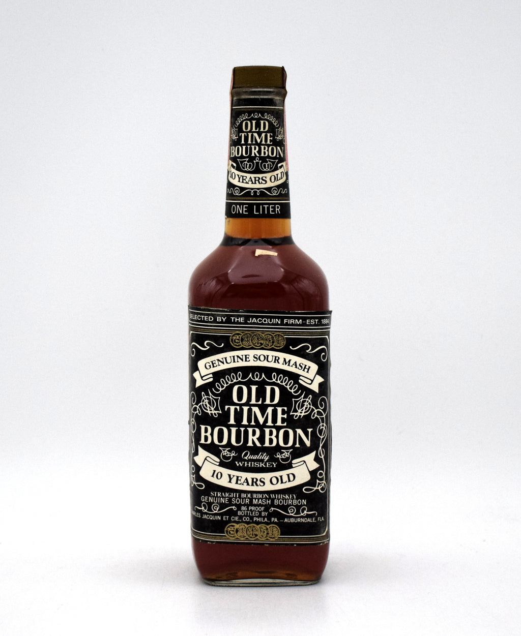 Old Time Bourbon 10 Year 'Genuine Sour Mash' Bourbon (The Jacquin
