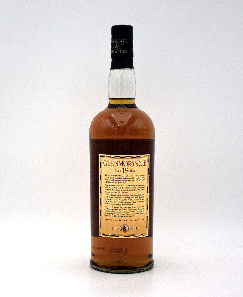 Glenmorangie 18 Year Single Malt Scotch (1990's Bottling)